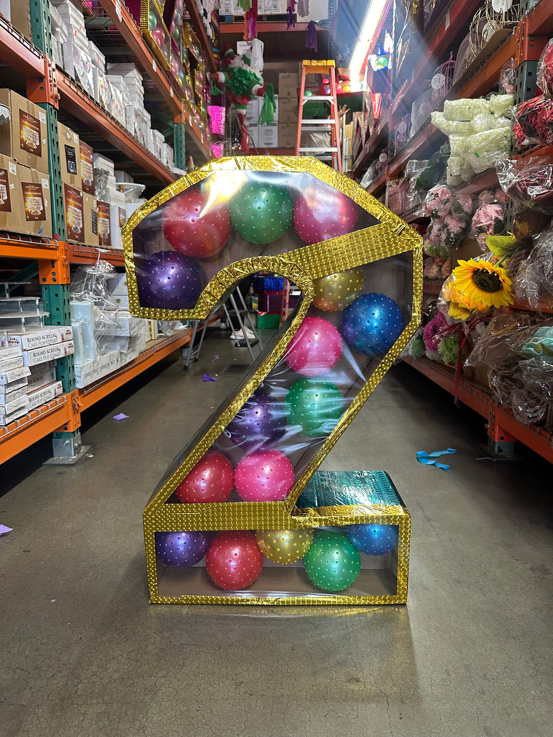 Number W/Balls Piñata