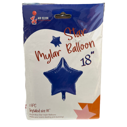 Mylar Star Balloon 18”