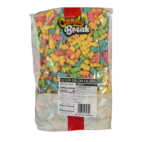 Candy Break Sour Neon Bears 5lbs