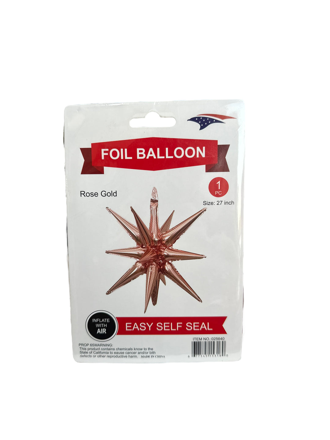 Pointy Star Foil Balloon