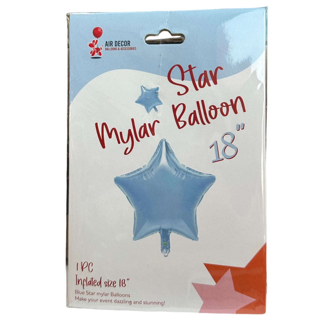 Mylar Star Balloon 18”