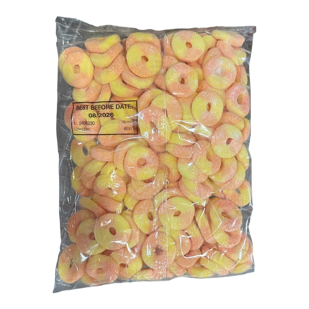 Fini Gummiroos Sour Peach Rings 2.2lbs