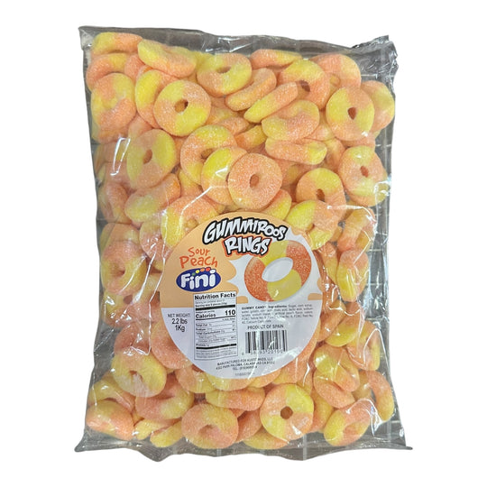 Fini Gummiroos Sour Peach Rings 2.2lbs