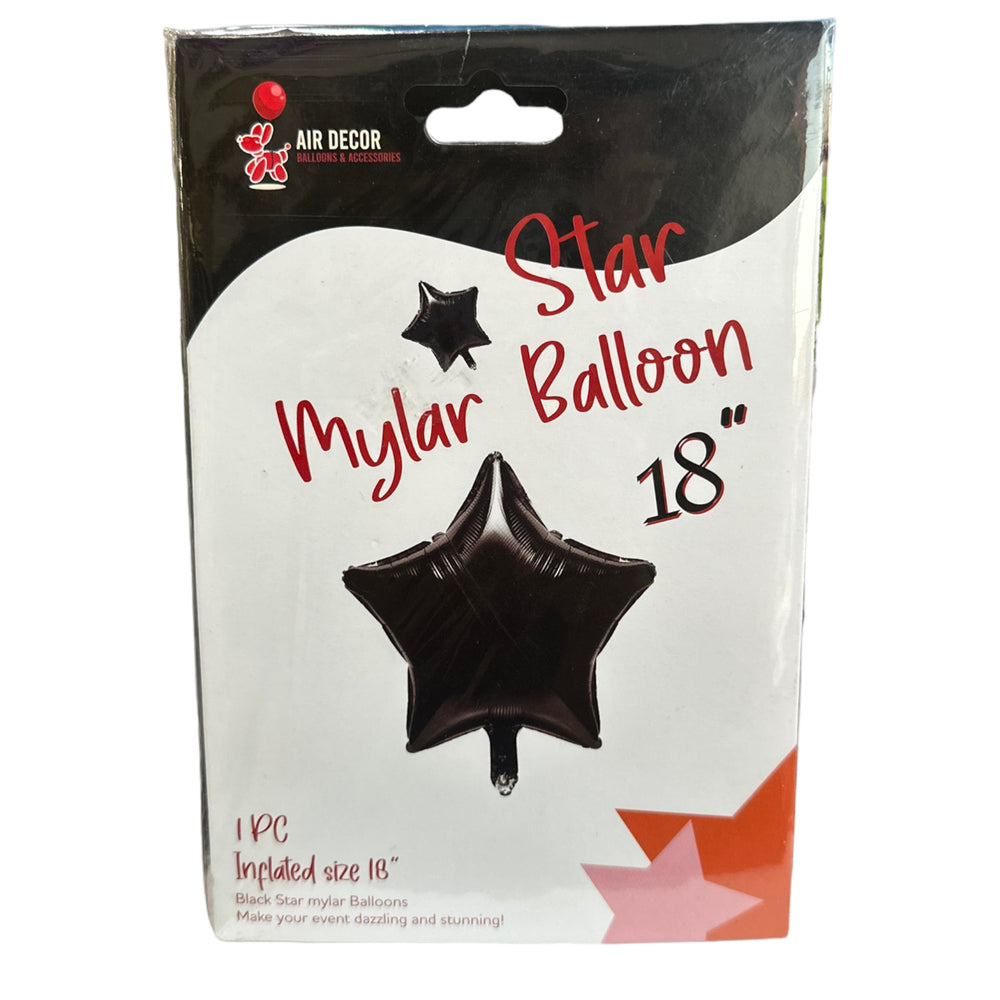 Mylar Star Balloon 18”