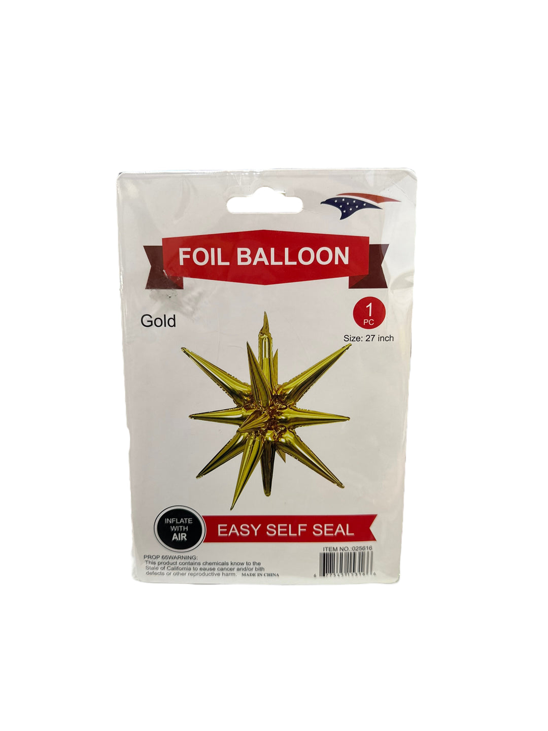 Pointy Star Foil Balloon