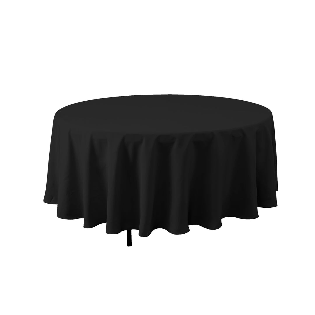 VALUE ROUND POLYESTER TABLE COVER 108"