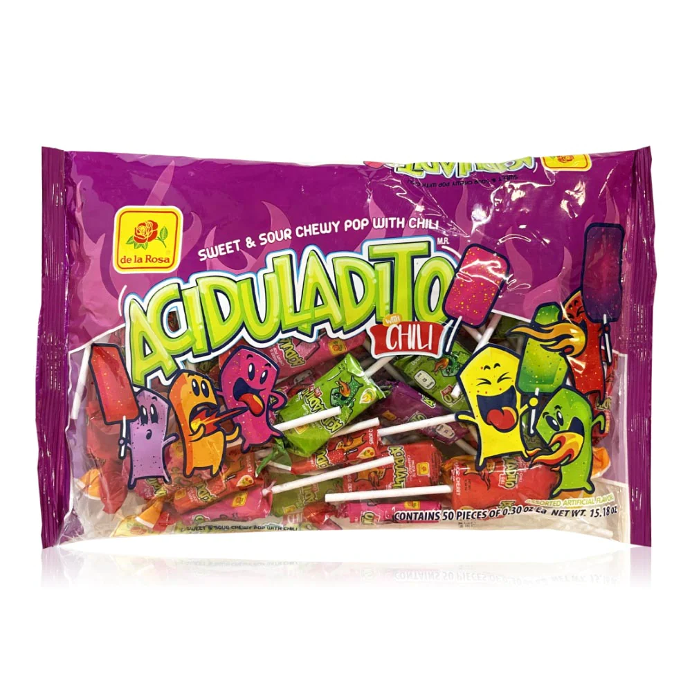 De La Rosa Paleta Suave Aciduladito 50Ct