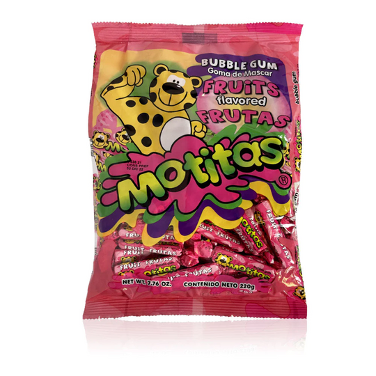 Motitas Fruit Bubblegum 7.76Oz