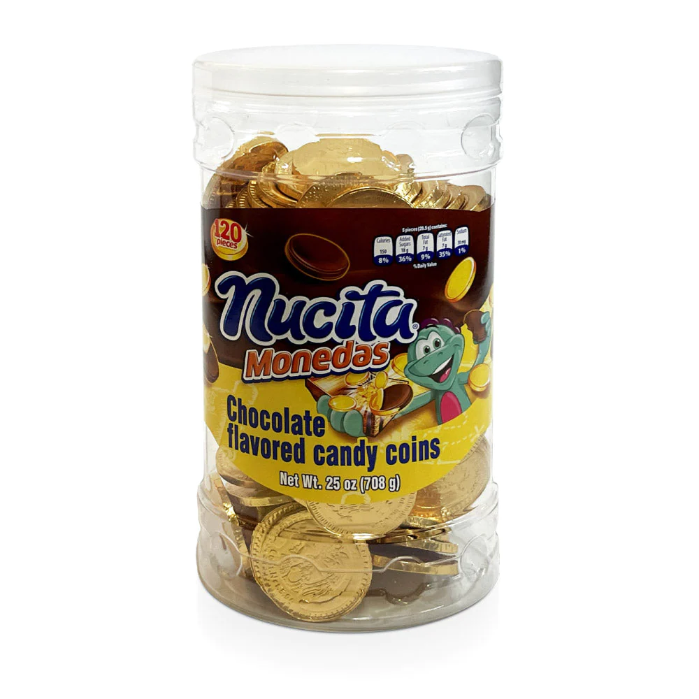 Nutresa Nucita Monedas Gold Jar 120Ct