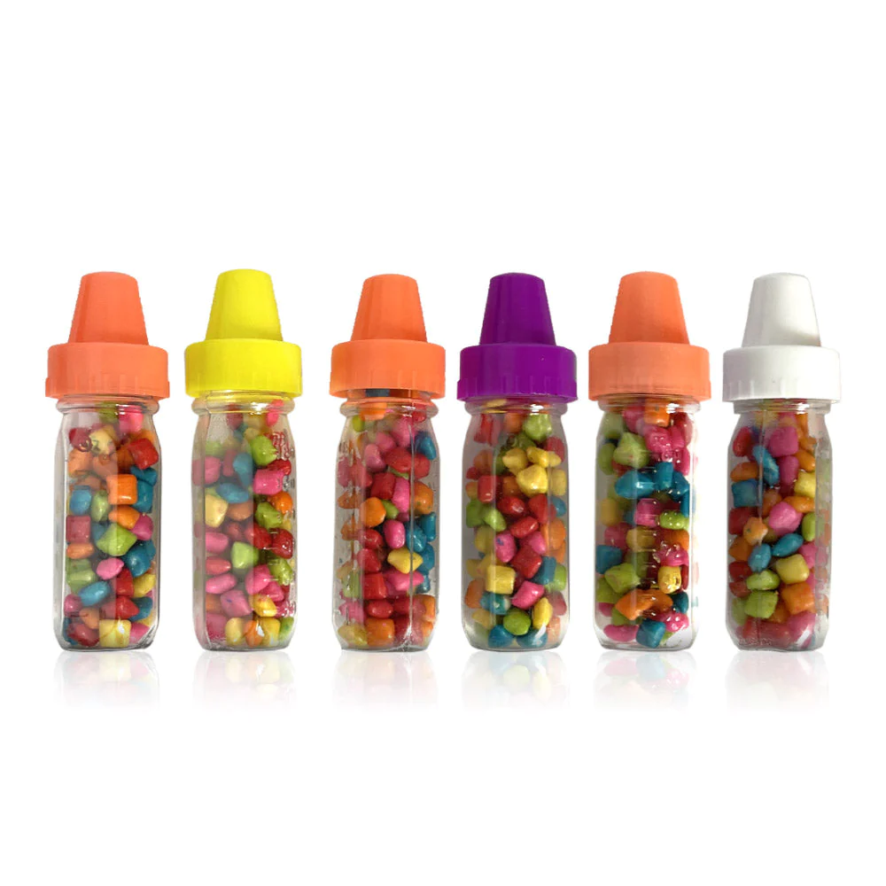 Baby Bottles With Gum - Biberones Dulces Tipicos 6Ct