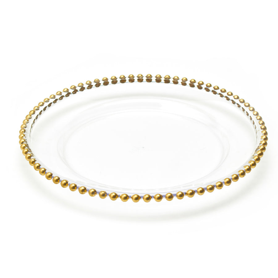 Beaded Rim Charger Plate 15-0606