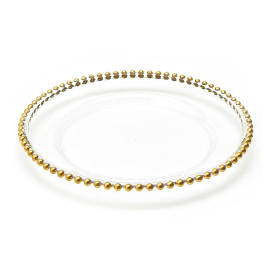 Beaded Rim Charger Plate 15-0606