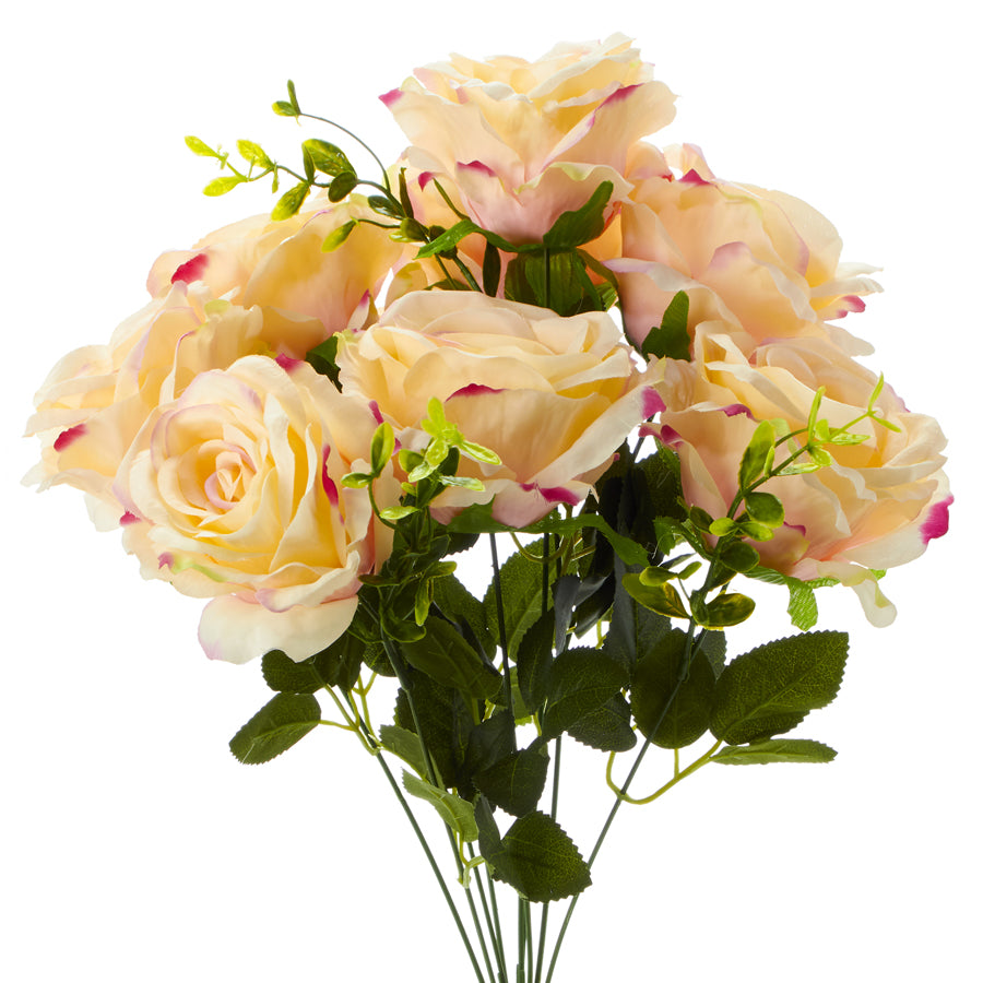 Artificial Rose Bouquet 25-0403WH