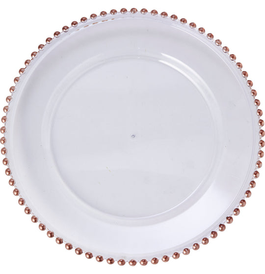 Beaded Rim Charger Plate 15-0606